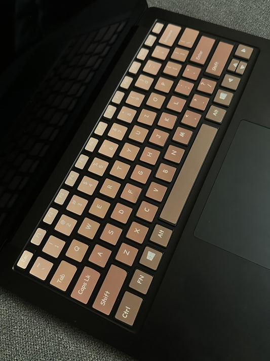 Mocha Laptop Keyboard Decal