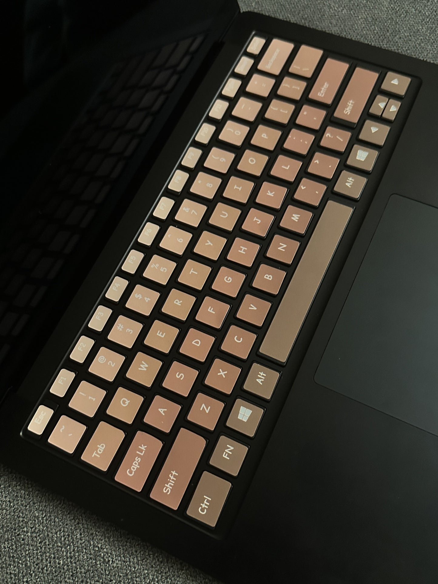 Mocha Laptop Keyboard Decal