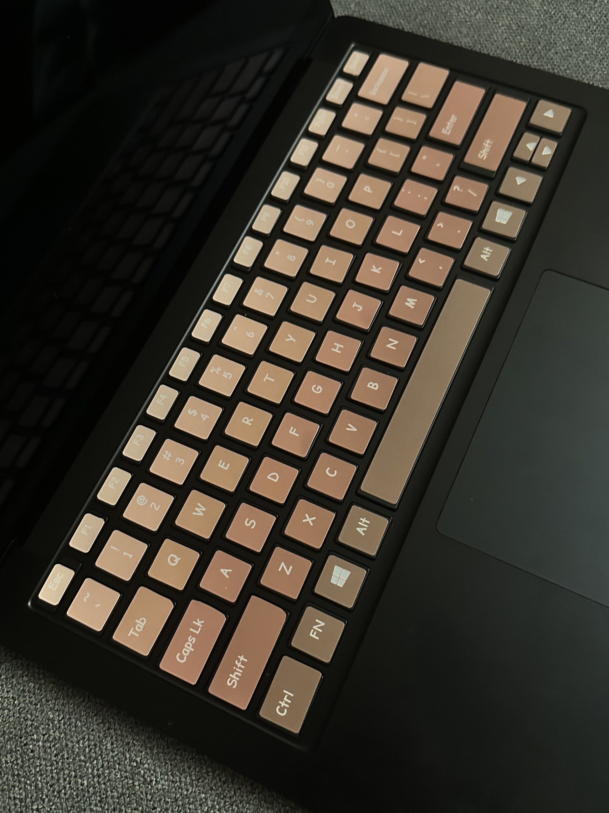 Mocha Laptop Keyboard Decal