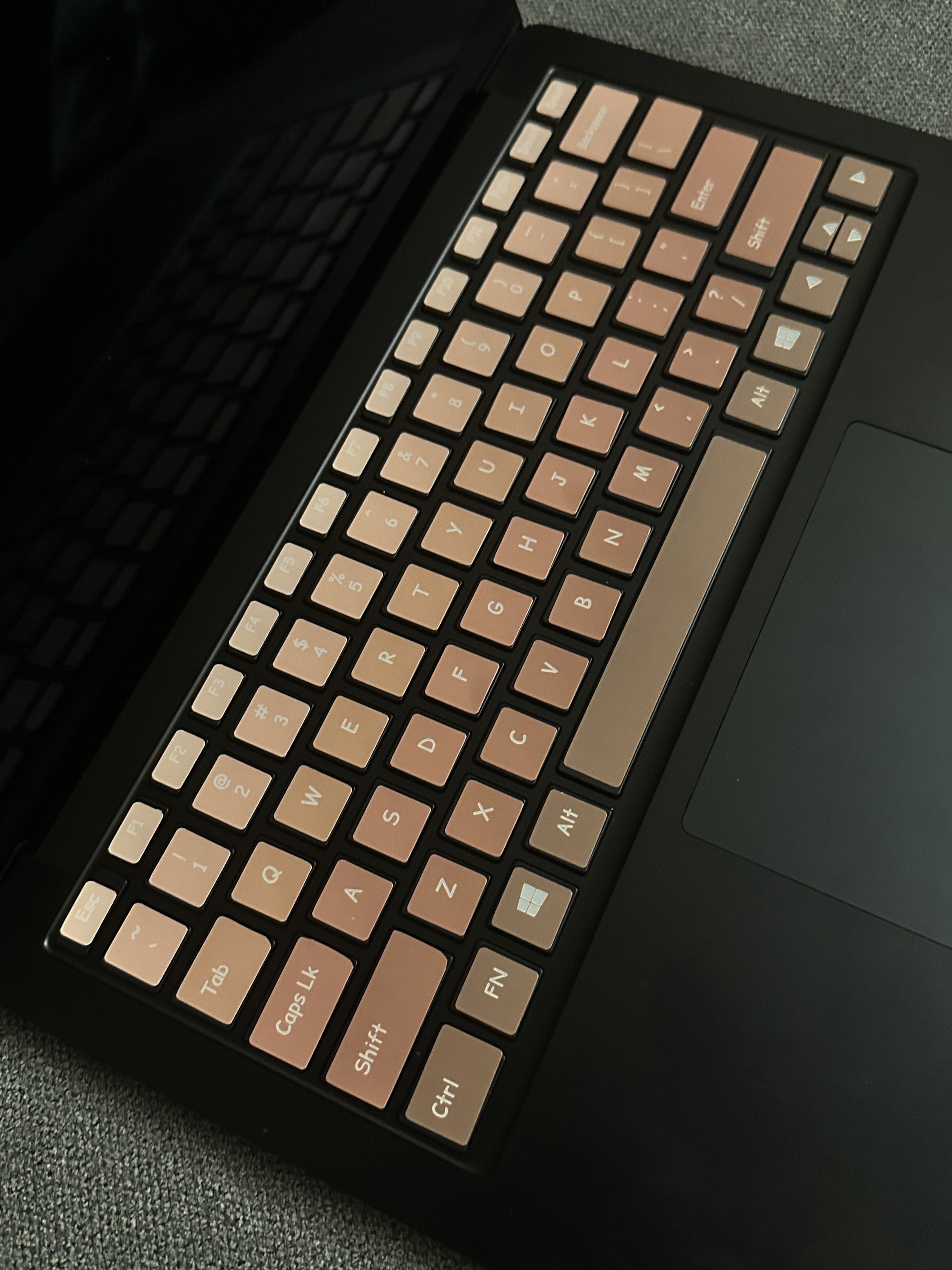 Mocha Laptop Keyboard Decal