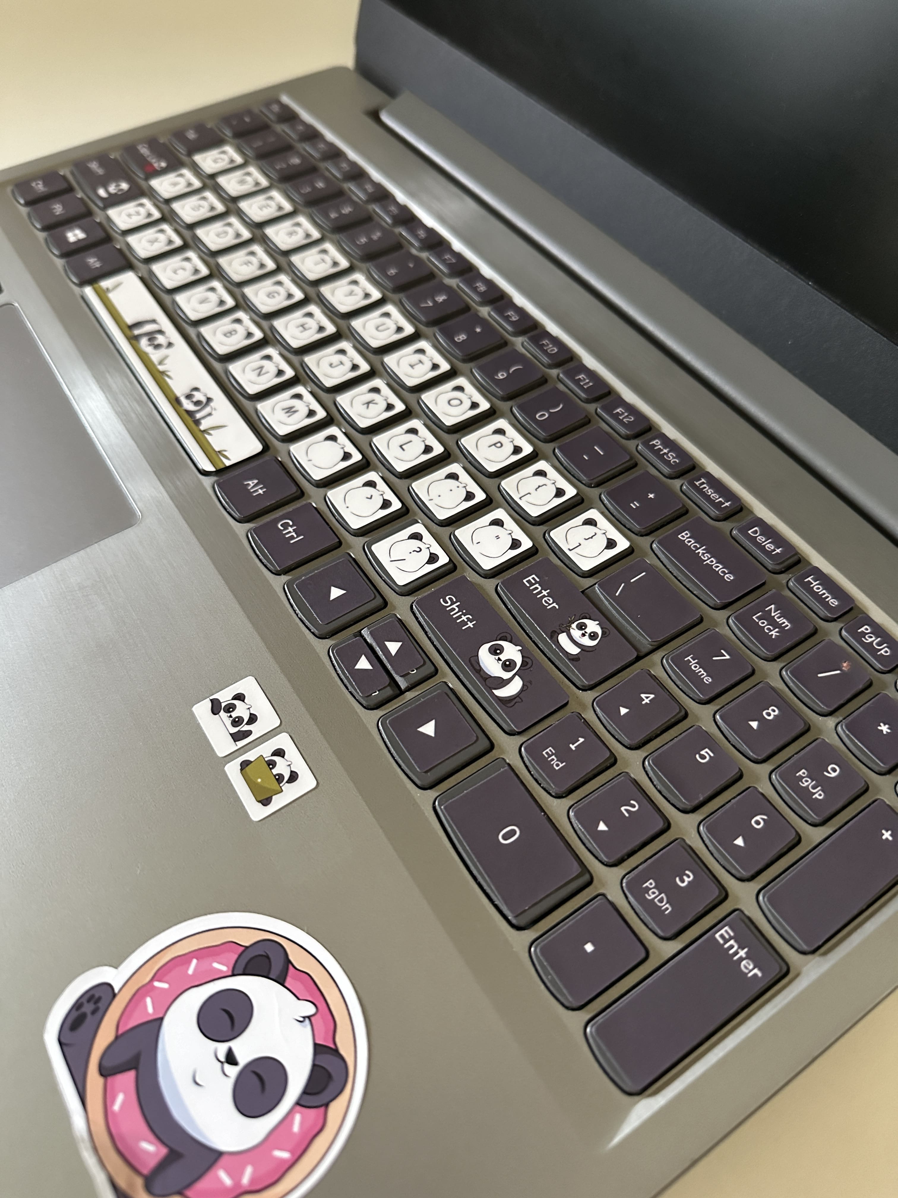 Panda Laptop Keyboard Decal