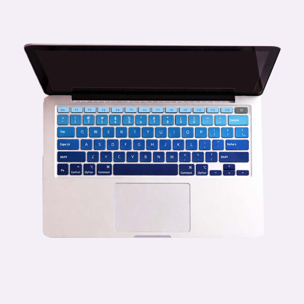 Blue Ombre Macbook Keyboard Sticker