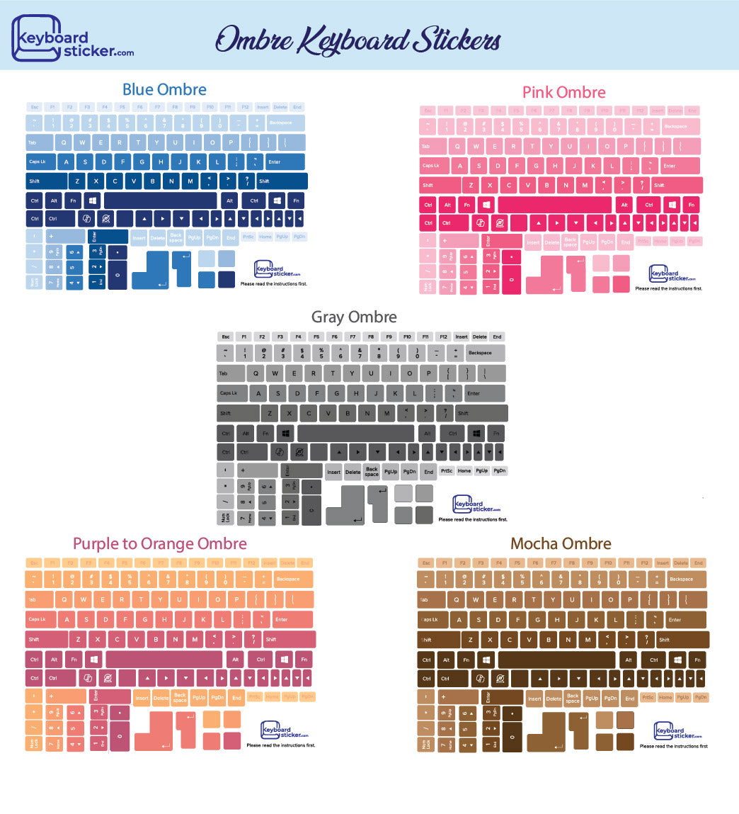 Korean Keyboard Stickers (Bilingual)