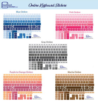 Korean Keyboard Stickers (Bilingual)