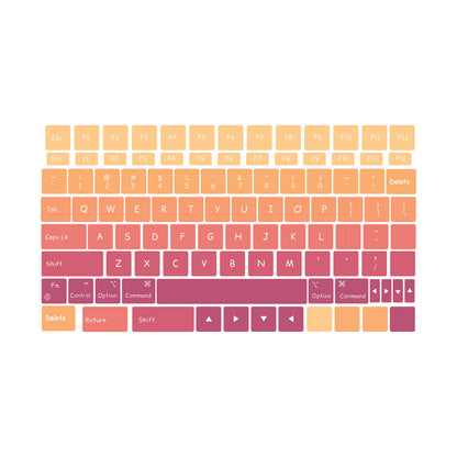 Purple To Orange MacBook Keyboard Sticker